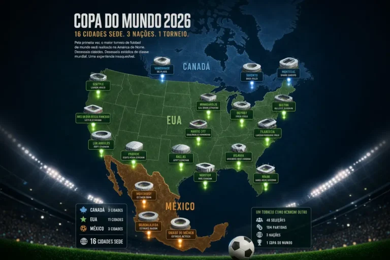 Guia de Sedes e Cidades Anfitriãs da Copa 2026